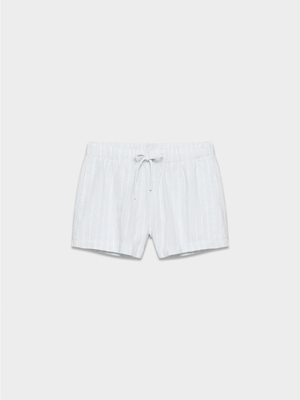 Aritzia The Group Sontag Linen Short — Jni St Glimmer/White, Size M